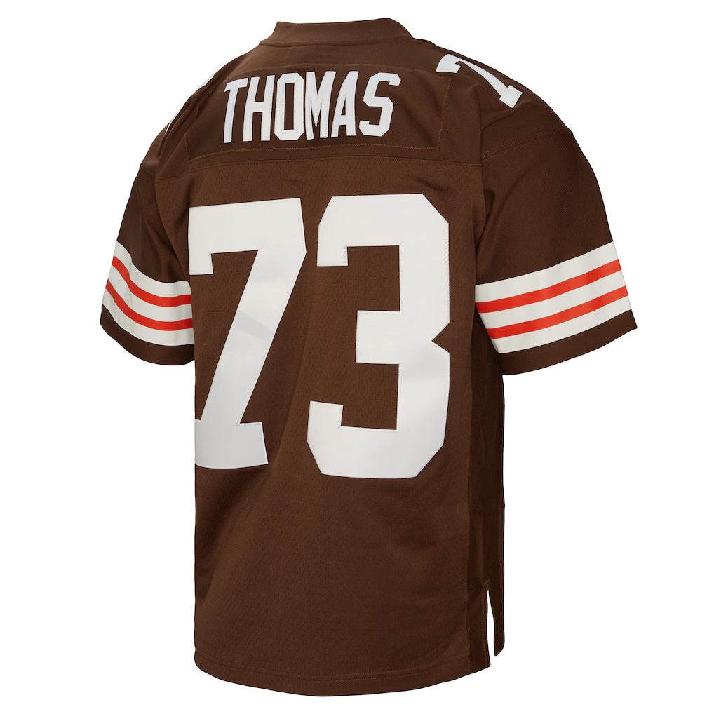 Choea C.Browns #73 Joe Thomas Mitchell & Ness Brown Legacy Replica Stitched Jerseys