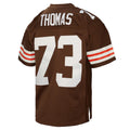 Choea C.Browns #73 Joe Thomas Mitchell & Ness Brown Legacy Replica Stitched Jerseys