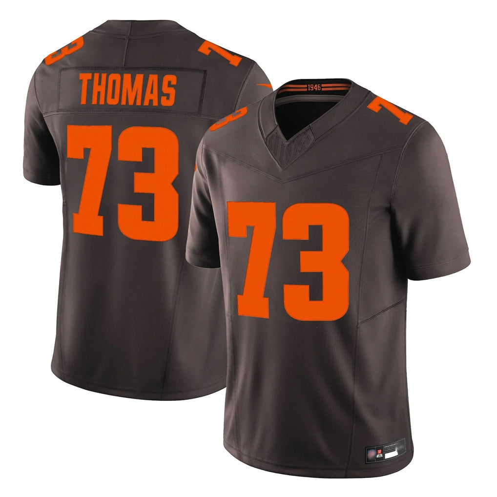 Choea C.Browns #73 Joe Thomas Player Brown Limited Vapor F.U.S.E. Alternate Game Stitched Jerseys