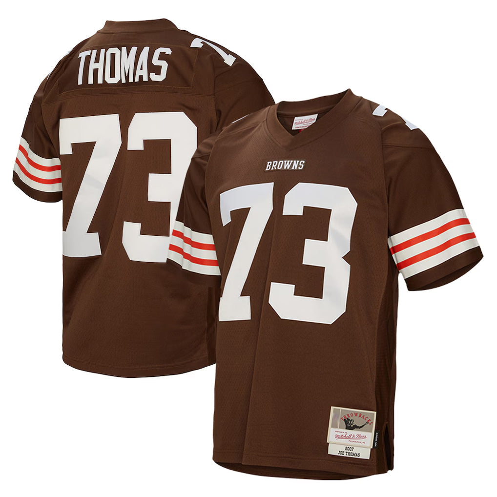 Choea C.Browns #73 Joe Thomas Player Brown Mitchell & Ness 1963 Throwback Stitched Jerseys