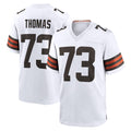 Choea C.Browns #73 Joe Thomas Player White Home Game Stitched Jerseys