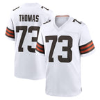Choea C.Browns #73 Joe Thomas Player White Home Game Stitched Jerseys