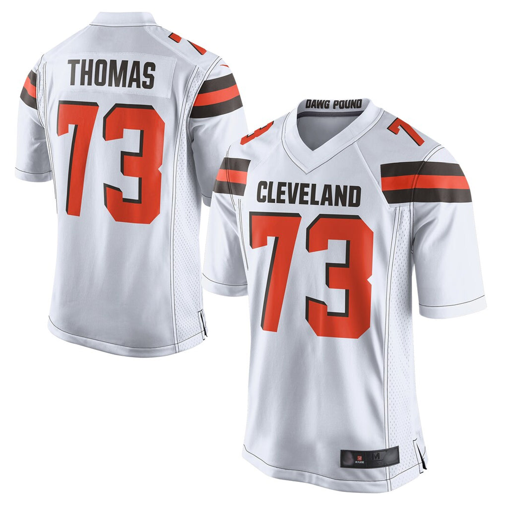Choea C.Browns #73 Joe Thomas Player White Limited Home Game Stitched Jerseys