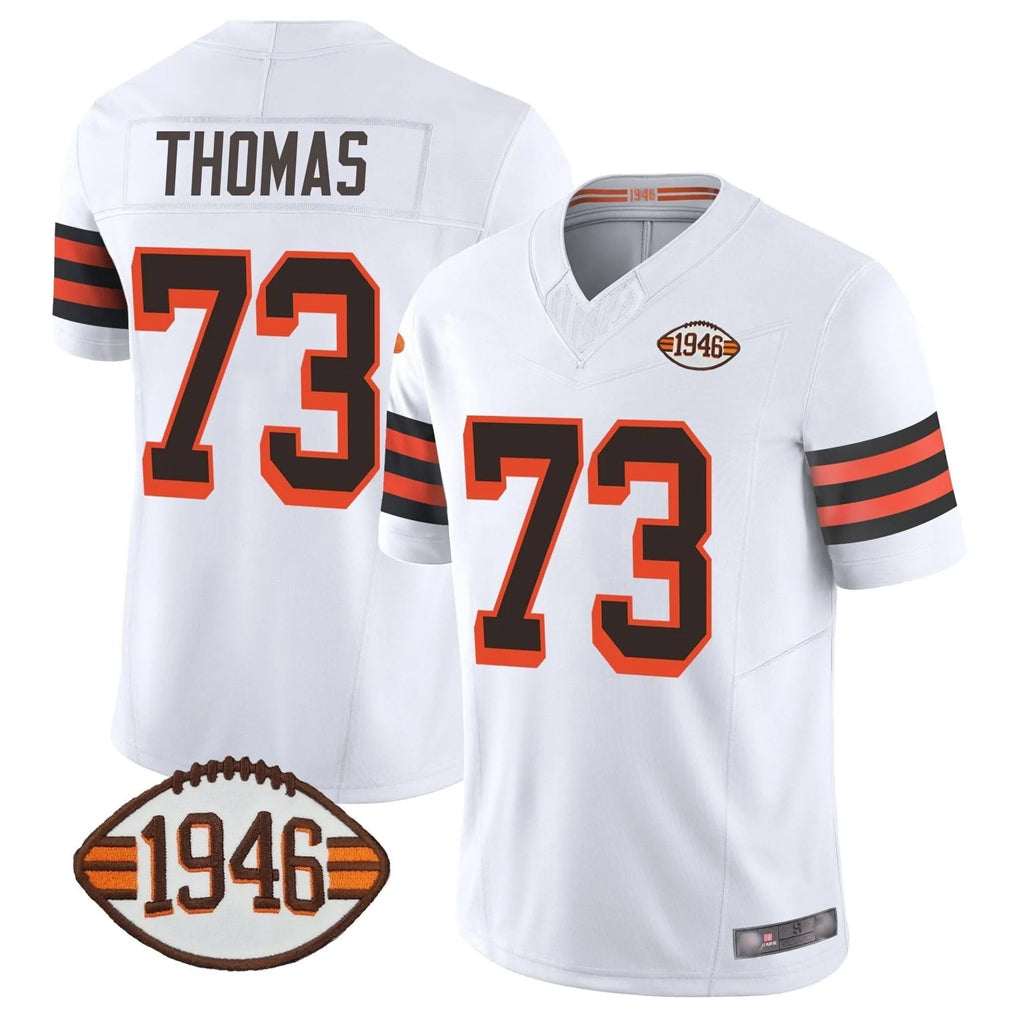 Choea C.Browns #73 Joe Thomas Player White Limited Vapor F.U.S.E. Alternate Game Stitched Jerseys