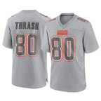 Choea C.Browns #80 Jamari Thrash Player Gray Atmosphere Fashion Game Stitched Jerseys