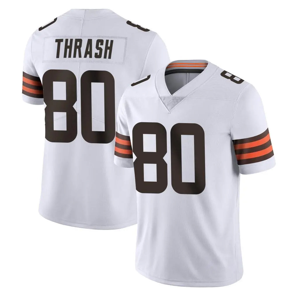 Choea C.Browns #80 Jamari Thrash Player White Vapor Untouchable Limited Home Game Stitched Jerseys