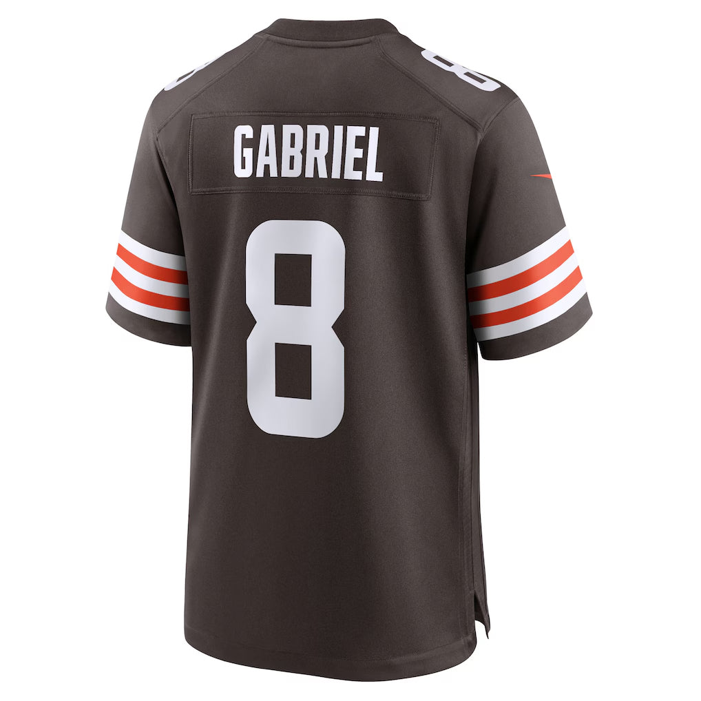 Choea C.Browns #8 Dillon Gabriel Player Brown Home Game Stitched Jerseys