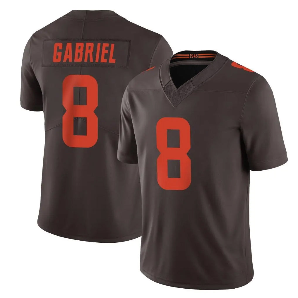 Choea C.Browns #8 Dillon Gabriel Player Brown Limited Vapor F.U.S.E. Alternate Game Stitched Jerseys