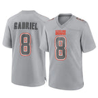 Choea C.Browns #8 Dillon Gabriel Player Gray Atmosphere Fashion Game Stitched Jerseys