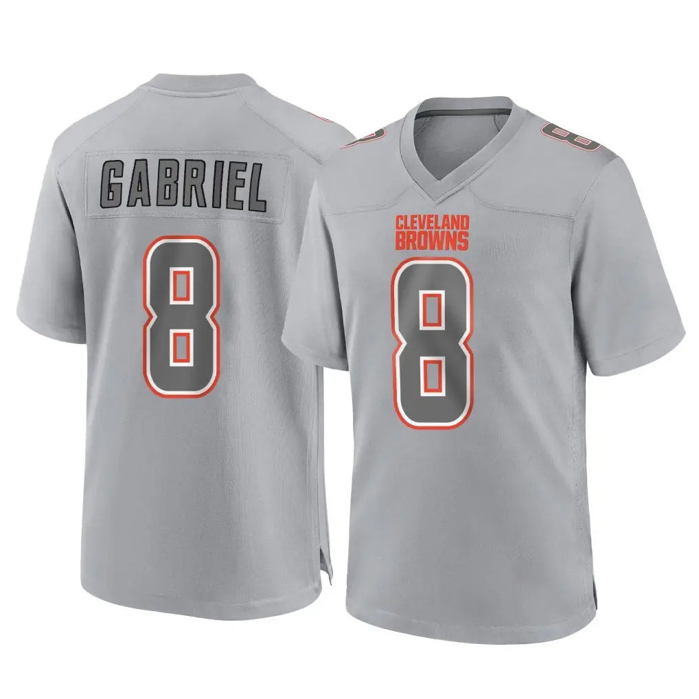 Choea C.Browns #8 Dillon Gabriel Player Gray Atmosphere Fashion Game Stitched Jerseys