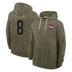 Choea C.Browns #8 Dillon Gabriel Player Olive Salute to Service Pullover Hoodies Limited Stitched Jerseys