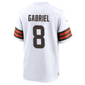 Choea C.Browns #8 Dillon Gabriel Player White Home Game Stitched Jerseys