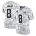 Choea C.Browns #8 Jared Verse Player Arctic Camo Salute to Service Limited Home Game Stitched Jerseys