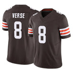 Choea C.Browns #8 Jared Verse Player Brown Vapor F.U.S.E. Limited Home Game Stitched Jerseys