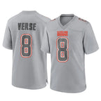 Choea C.Browns #8 Jared Verse Player Gray Atmosphere Fashion Game Stitched Jerseys