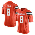 Choea C.Browns #8 Jared Verse Player Orange Home Game Stitched Jerseys