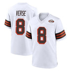 Choea C.Browns #8 Jared Verse Player White Alternate Home Game Stitched Jerseys