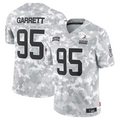 ChoeaC.Browns #95 Myles Garrett Player Arctic Camo Salute to Service Limited Stitched Jerseys