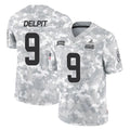 Choea C.Browns #9 Grant Delpit Player Arctic Camo Salute to Service Limited Home Game Stitched Jerseys