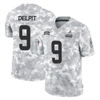 Choea C.Browns #9 Grant Delpit Player Arctic Camo Salute to Service Limited Home Game Stitched Jerseys