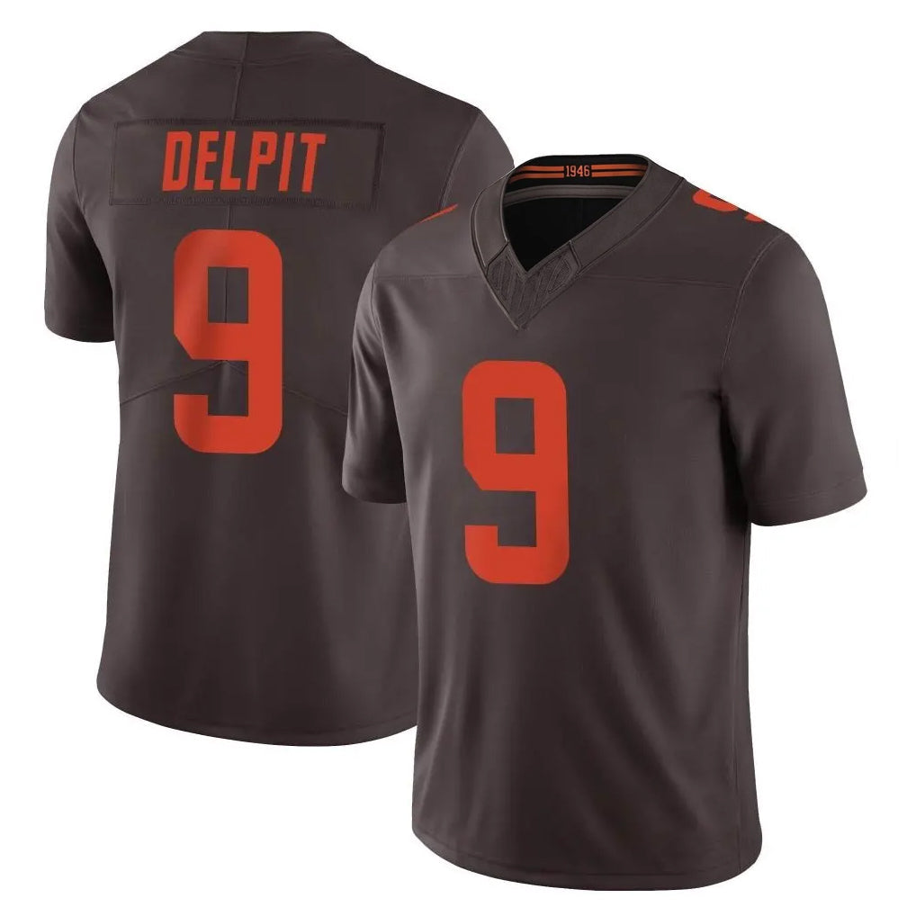 Choea C.Browns #9 Grant Delpit Player Brown Limited Vapor F.U.S.E. Alternate Game Stitched Jerseys