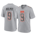 Choea C.Browns #9 Grant Delpit Player Gray Atmosphere Fashion Game Stitched Jerseys