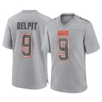 Choea C.Browns #9 Grant Delpit Player Gray Atmosphere Fashion Game Stitched Jerseys