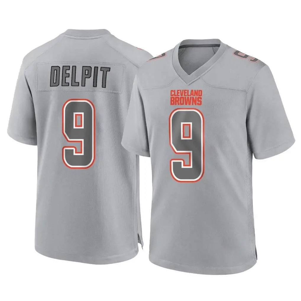 Choea C.Browns #9 Grant Delpit Player Gray Atmosphere Fashion Game Stitched Jerseys