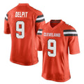 Choea C.Browns #9 Grant Delpit Player Orange Home Game Stitched Jerseys