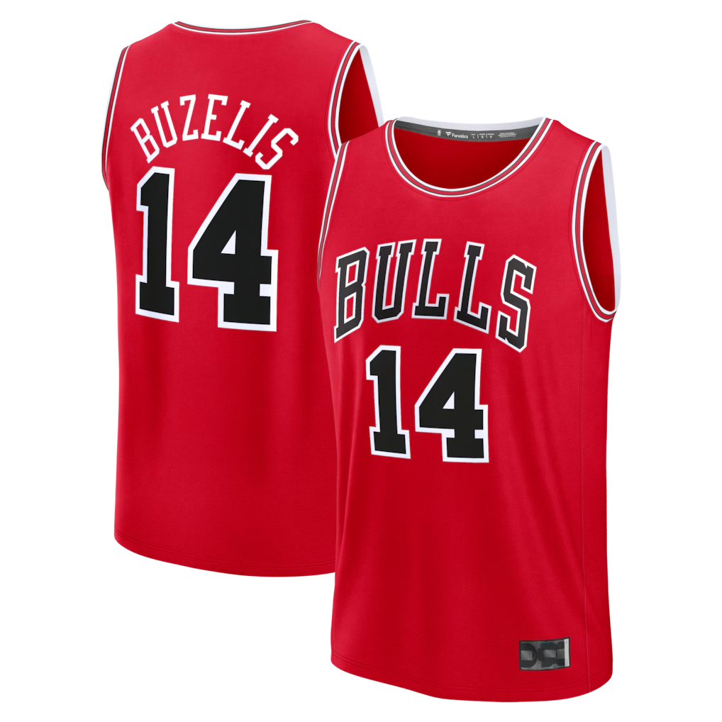 Choea C.Bulls #14 Matas Buzelis Red Fast Break Replica Player Jerseys - Icon Edition