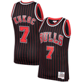 Choea C.Bulls #7 Toni Kukoc Mitchell & Ness Black 1995-96 Hardwood Classics Swingman Jerseys