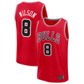 Choea C.Bulls #8 Caleb Wilson Red 2026 Draft First Round Pick Fast Break Jerseys - Icon Edition