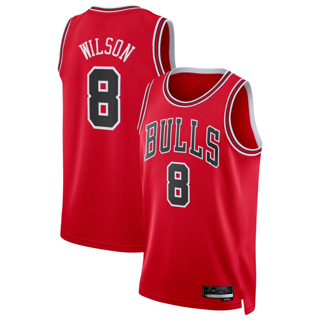 Choea C.Bulls #8 Caleb Wilson Red 2026 Draft Swingman Jerseys - Icon Edition