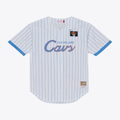 Choea C.Cavaliers Mitchell & Ness White Head Coach Pinstripe Mesh Full-Button Baseball Jerseys