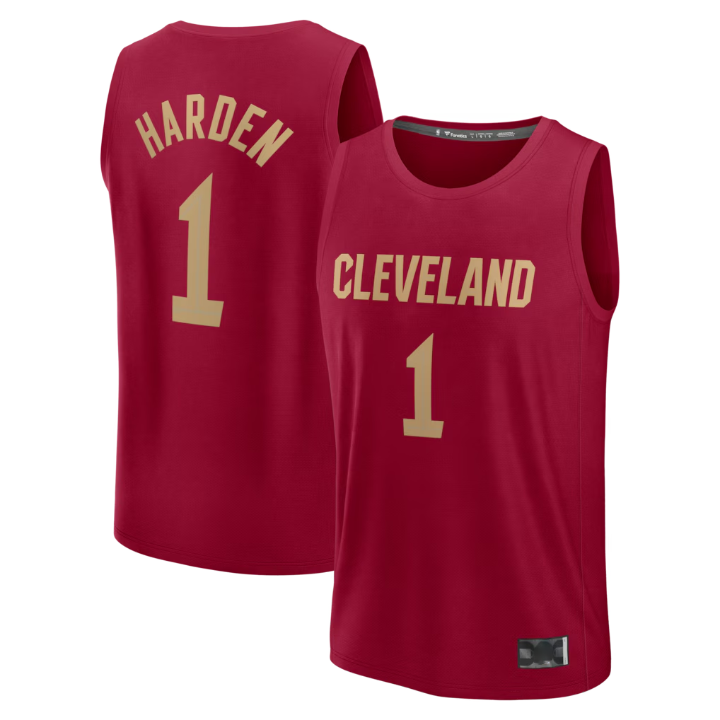 Choea C.Cavaliers #1 James Harden  Wine Fast Break Replica Jerseys - Icon Edition