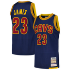Choea C.Cavaliers #23 LeBron James Mitchell & Ness Navy 201516 Hardwood Classics Authentic Jerseys