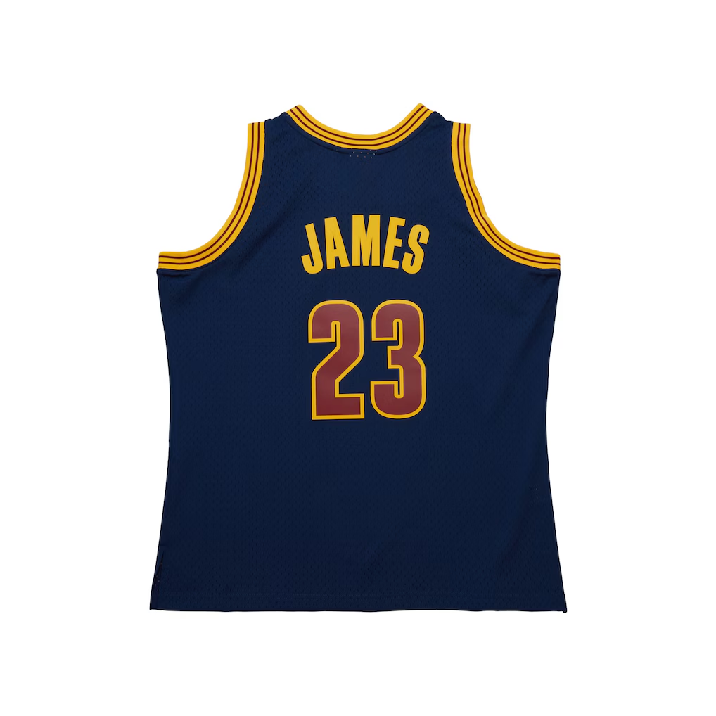 Choea C.Cavaliers #23 LeBron James Mitchell & Ness Navy Big & Tall Hardwood Classics 2008-09 Swingman Jerseys