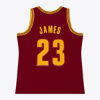 Choea C.Cavaliers #23 LeBron James Mitchell & Ness Wine 2015-16 Swingman Jerseys