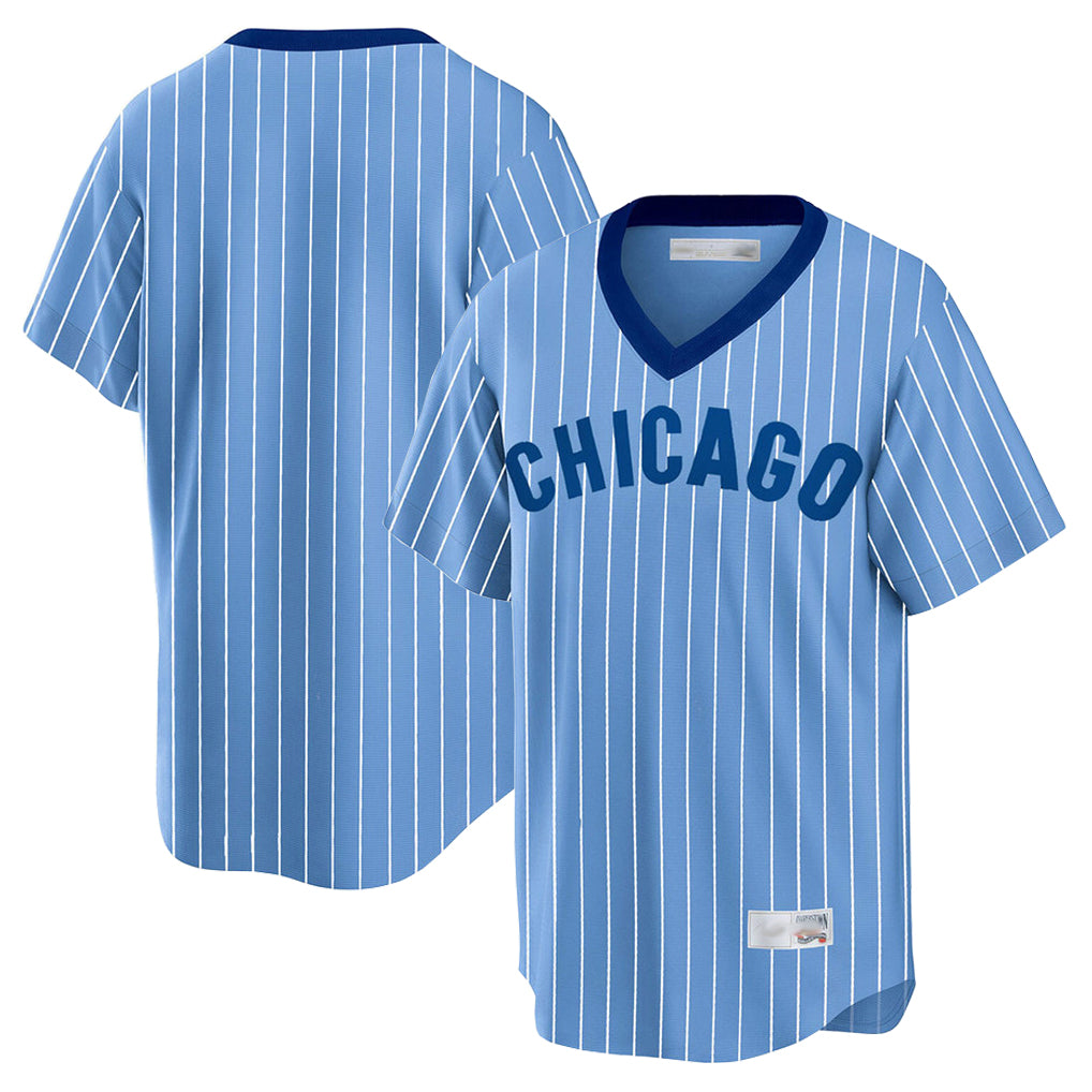 Choea C.Cubs Blue T-shirt Cooperstown Collection Limited Blank Player Stitched Jerseys