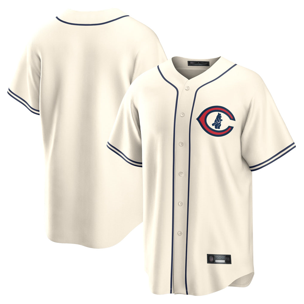 Choea C.Cubs Cream Field of Dreams Home Game Blank Player Stitched Jerseys