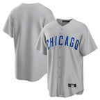 Choea C.Cubs Gray Home Game Blank Player Stitched Jerseys
