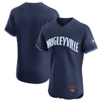 Choea C.Cubs Navy City Connect Limited Elite Home Game Blank Player Stitched Jerseys