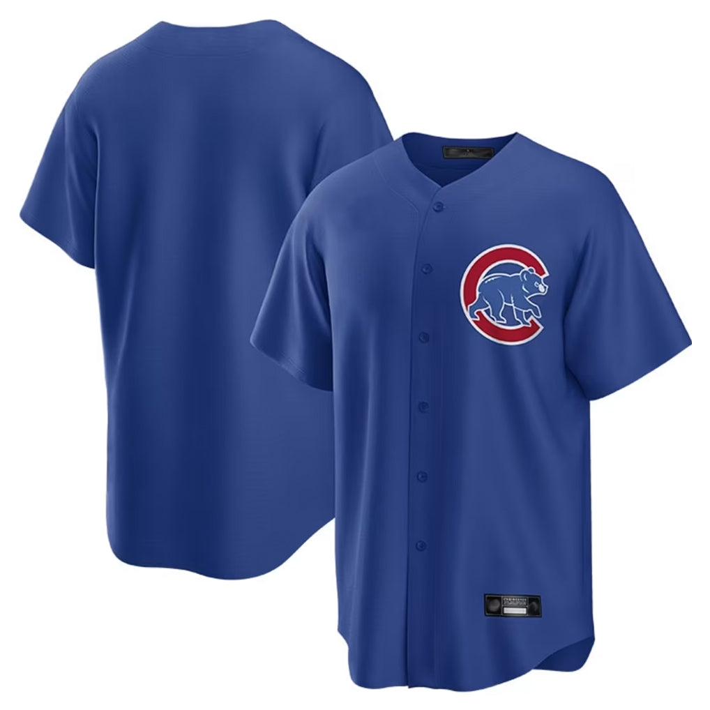Choea C.Cubs Royal Home Game Blank Player Stitched Jerseys
