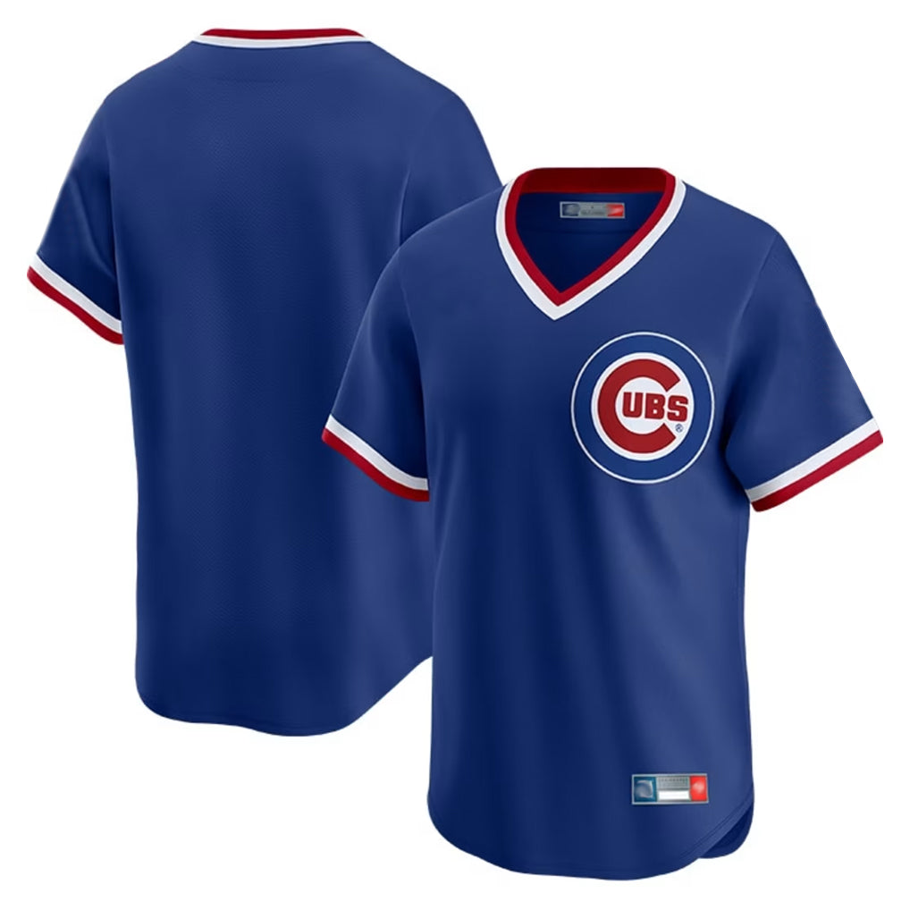 Choea C.Cubs Royal T-shirt Cooperstown Collection Limited Blank Player Stitched Jerseys