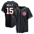Choea C.Cubs #15 Carson Kelly Player Black Fashion Out Game Stitched Jerseys