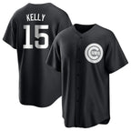 Choea C.Cubs #15 Carson Kelly Player Black Game Stitched Jerseys
