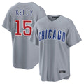 Choea C.Cubs #15 Carson Kelly Player Gray Home Game Stitched Jerseys