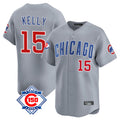 Choea C.Cubs #15 Carson Kelly Player Gray Road 150th Anniversary Limited Home Stitched Jerseys