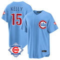 Choea C.Cubs #15 Carson Kelly Player Light Blue 150th Anniversary Home Game Stitched Jerseys