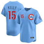 Choea C.Cubs #15 Carson Kelly Player Light Blue Limited Home Stitched Jerseys